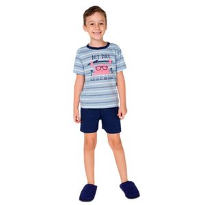 Pijama Infantil Menino Bela Notte Caranguejo Azul