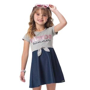 Vestido Cropped Infantil Menina Fashion Marlan