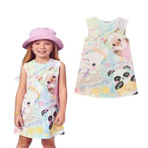 Vestido Infantil Power Love Coração Colorida Infanti