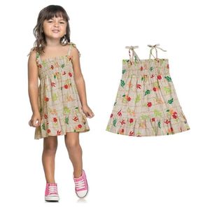 Vestido Infantil Verão Menina Comfy Cotton Elian