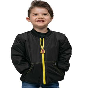 Jaqueta Infantil Microfibra Menino Preto/Amarelo Righsson