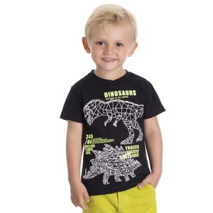 CAMISETA MENINO DINOSSAUROS EM RELEVO SERELEPE