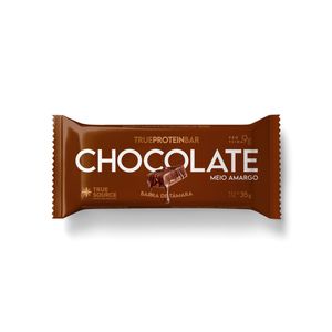 True Protein Bar Chocolate Meio Amargo True Source 35g