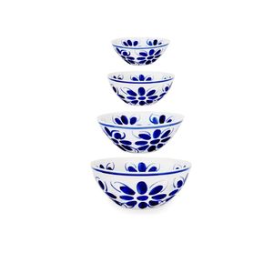 Conjunto de 4 tigelas bowls Porcelana Pintada a mão N