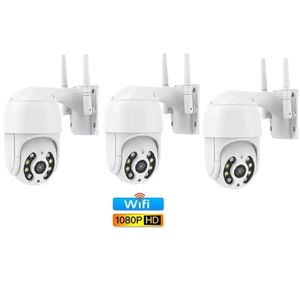 kit 3 Câmera Ip Externa Speed Dome Wifi Auto Tracking Ip66 Ptz