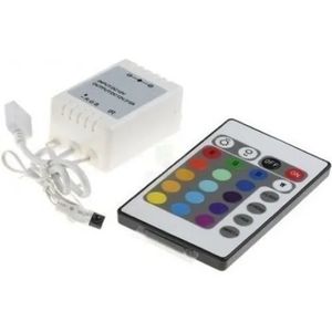 kit 100 Controlador Controle Fita Led Rgb 5050 3528