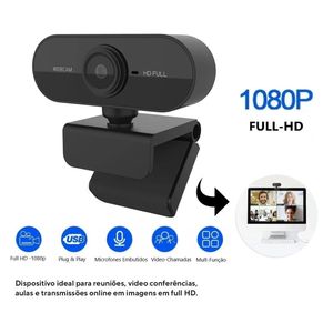 Webcam Full Hd 1080p Usb Câmera Stream Live Alta Resolução