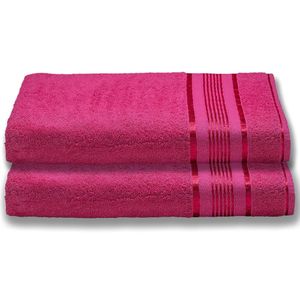 2 Toalhas Plus Size Grossa e Macia 80x180 Rosa