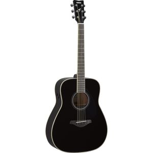 Violão Acústico Transacoustic Cordas em Aço FG TA BL Preto Yamaha