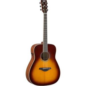 Violão Acústico Transacoustic Cordas em Aço FG TA BS Brown Sunburst Yamaha