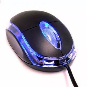 Mouse Otico Entrada Usb Com Scroll Cor Preta Mouser