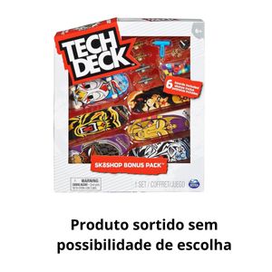 Skate De Dedo Tech Deck Pack Com 6 Sortido Sunny 002892