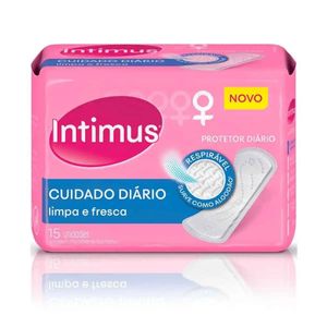 Absorvente Cuidado Diário sem Abas Intimus C/ 15 Un