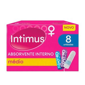 Absorvente Interno Médio 8 Unidades Intimus