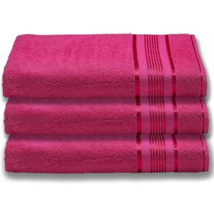 3 Toalhas Plus Size Grossa e Macia 80x180 Rosa