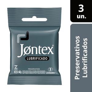 Preservativo Camisinha Jontex Lubrificado Pacote com 3 Unidades