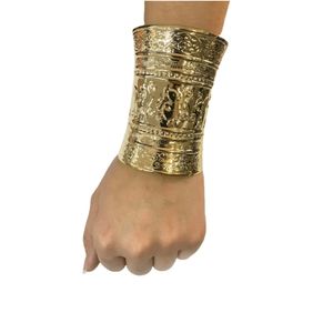 Bracelete Egípcio de Metal Dourado –Acessório Temático