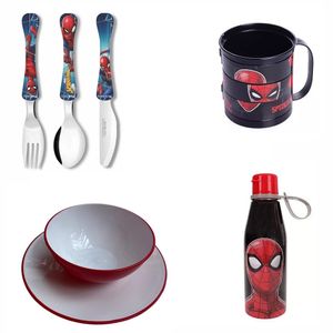 Conjunto refeicao Homem Aranha - com faqueiro