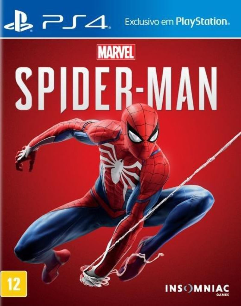 Jogo Spider Man - PS4 Mídia Física
