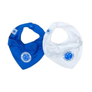 Kit Babador Bandana Cruzeiro Azul e Branco Oficial