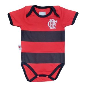 Body Bebê Flamengo Jogo Listrado Oficial