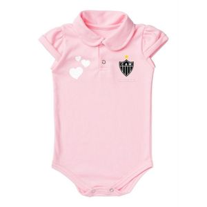 Body Atlético MG Polo Rosa Torcida Baby