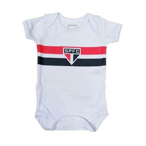 Body Bebê São Paulo Jogo Branco Oficial