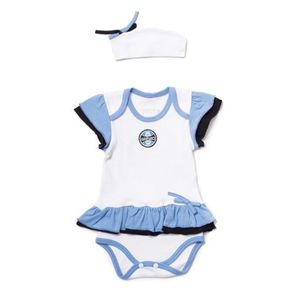 Body Vestido Bebê Grêmio com Tiara Oficial