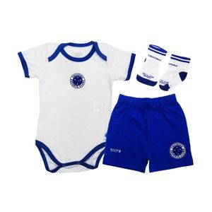 Kit Bebê Cruzeiro Body Shorts e Meia Oficial