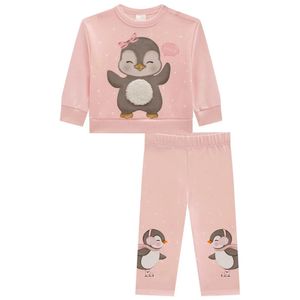 Conjunto Blusão Legging ThermoSkin Pinguim Kukiê