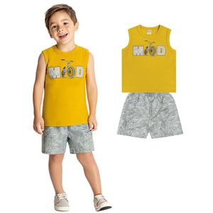 Conjunto Menino Regata Bermuda Bike Boca Grande