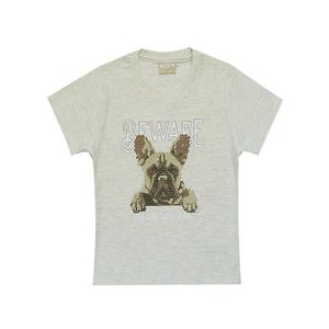 Camiseta Infantil Menino Estampa Personalizada Buldogue