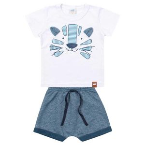 Conjunto Bebê Menino Camiseta E Bermuda Saruel Marlan BR