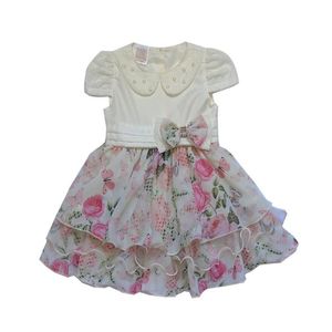 Vestido Infantil Menina Com Estampa Floral