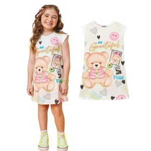 Vestido Infantil Fly Tech Ursinha OFF White Kukiê