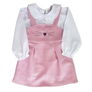 Vestido Infantil Elegante Jacquard Matelassê Body Infanti