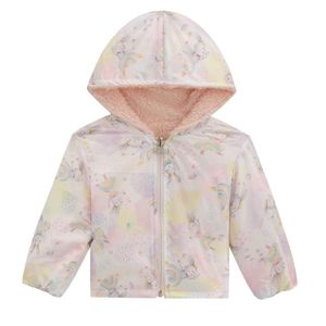 Jaqueta Dupla Face Infantil Menina Nylon Pelo Bailarina Infanti