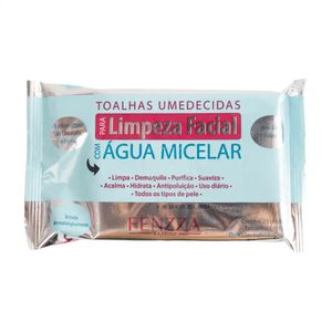 Toalha Umedecidas Limpeza Facial ÁGUA Micelar Fenzza