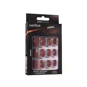 Unhas Postiças Marrom Up306a Macrilan