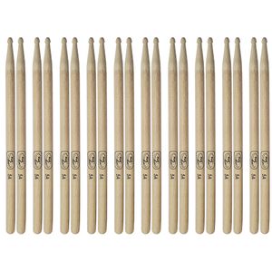 Kit com 10 Pares de Baquetas para Bateria Hickory 5A New York