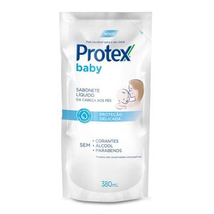 Sabonete Líquido Para Bebê Protex Baby Delicate Care Refil 380ml