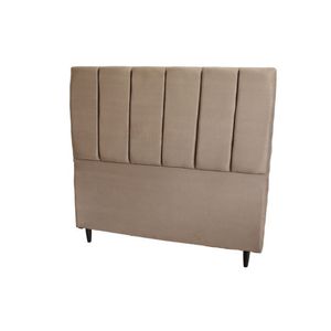 Cabeceira Rubi para Cama Box Casal 1,60m Cinza- Design Colchões