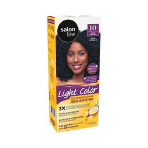 Tintura Salon Line Light Color 1.0 Preto Azulado