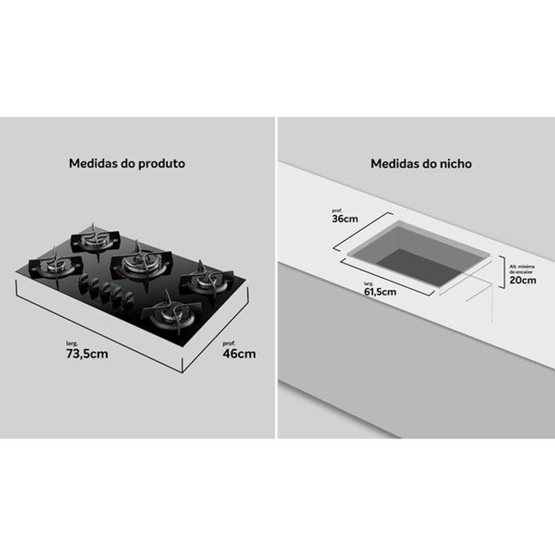 fogao-cooktop-dako-supreme-5b-tc-pt