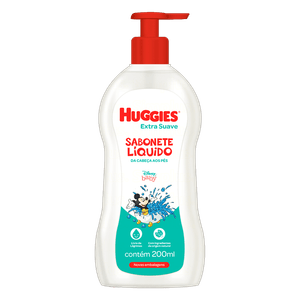 Sabonete Infantil Líquido da Cabeça aos Pés Suave Huggies 200ml