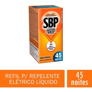 Repelente Elétrico Líquido SBP 45 noites Refil 1 unidade 35ml