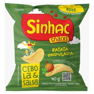 Batata ondulada Sinha Cebola e Salsa 40G