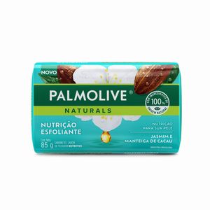 Sabonete em Barra Palmolive Naturals Nutrição Esfoliante Jasmim e Manteiga de Cacau 85g