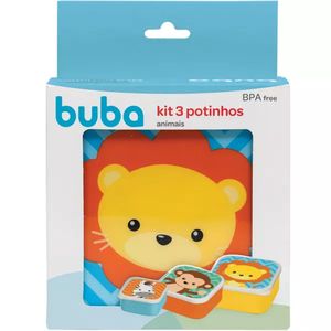 Kit Potinhos Buba Animal Fun 3x1