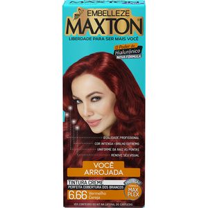 Tinta para Cabelo Maxton 6.66 Vermelho Cereja